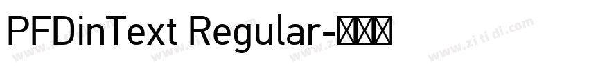 PFDinText Regular字体转换
